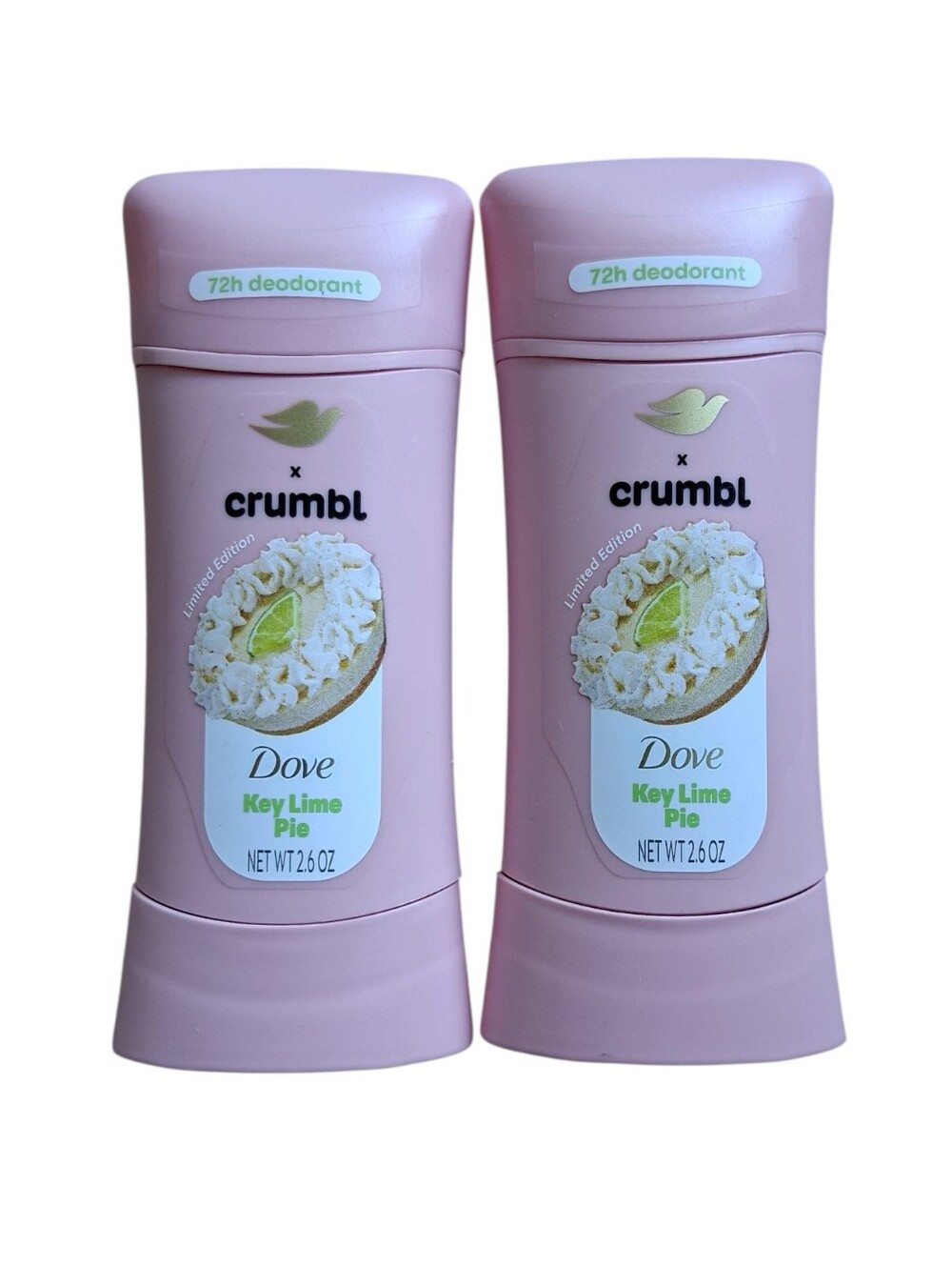 NWT Dove X Crumbl Key Lime Pie Limited Edition Aluminum Free Deodorant